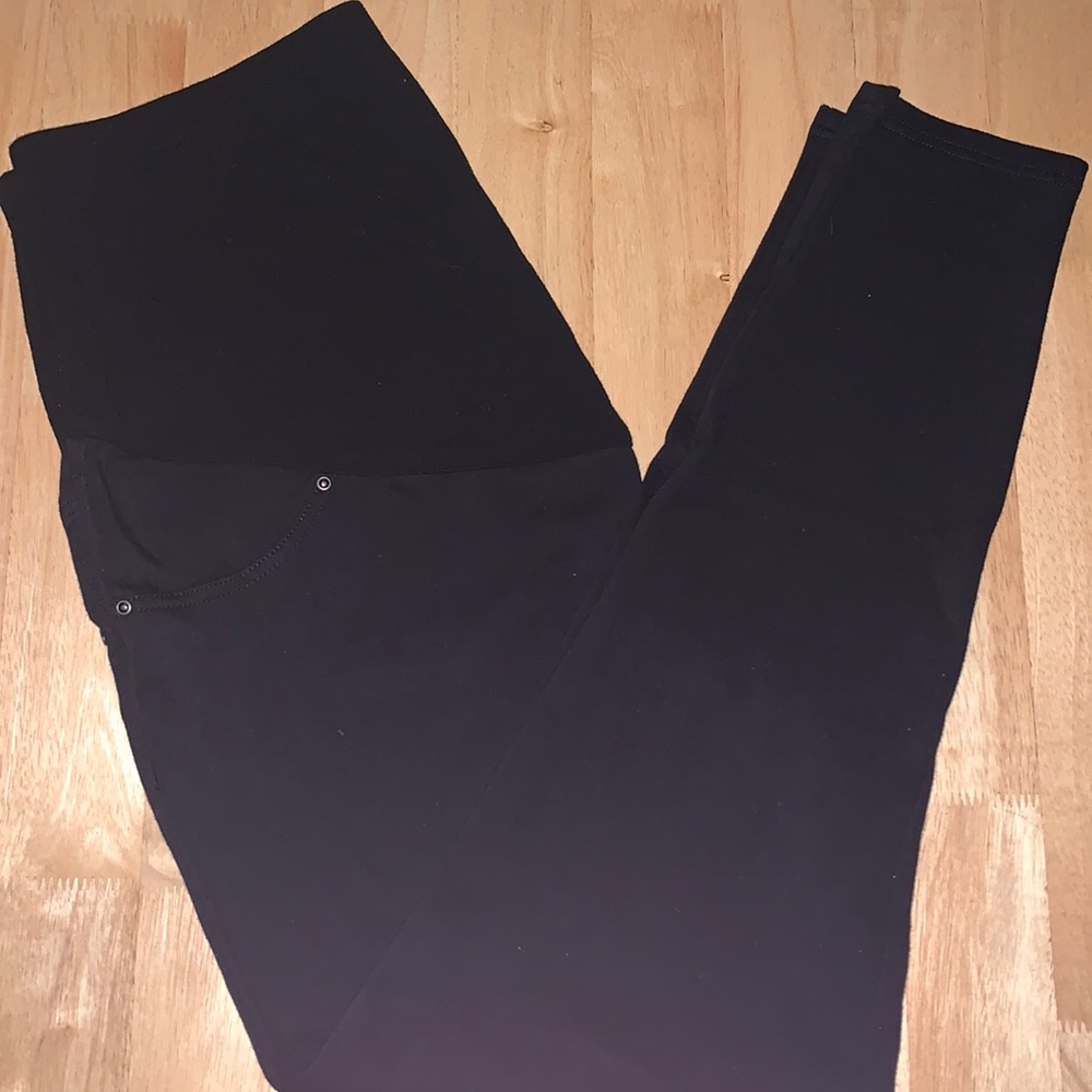 EUC Time & True black maternity skinny jeggings, Size XL
